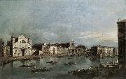 GUARDI, Francesco The Grand Canal with Santa Lucia and the Scalzi dfh Spain oil painting artist